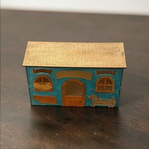 Wooden led Dog House decor.